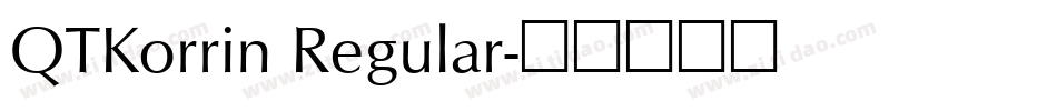 QTKorrin Regular字体转换